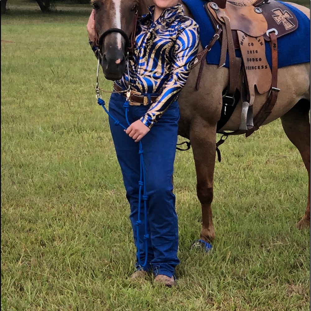 Hobby Horse Blue and Gold Shirt and pants